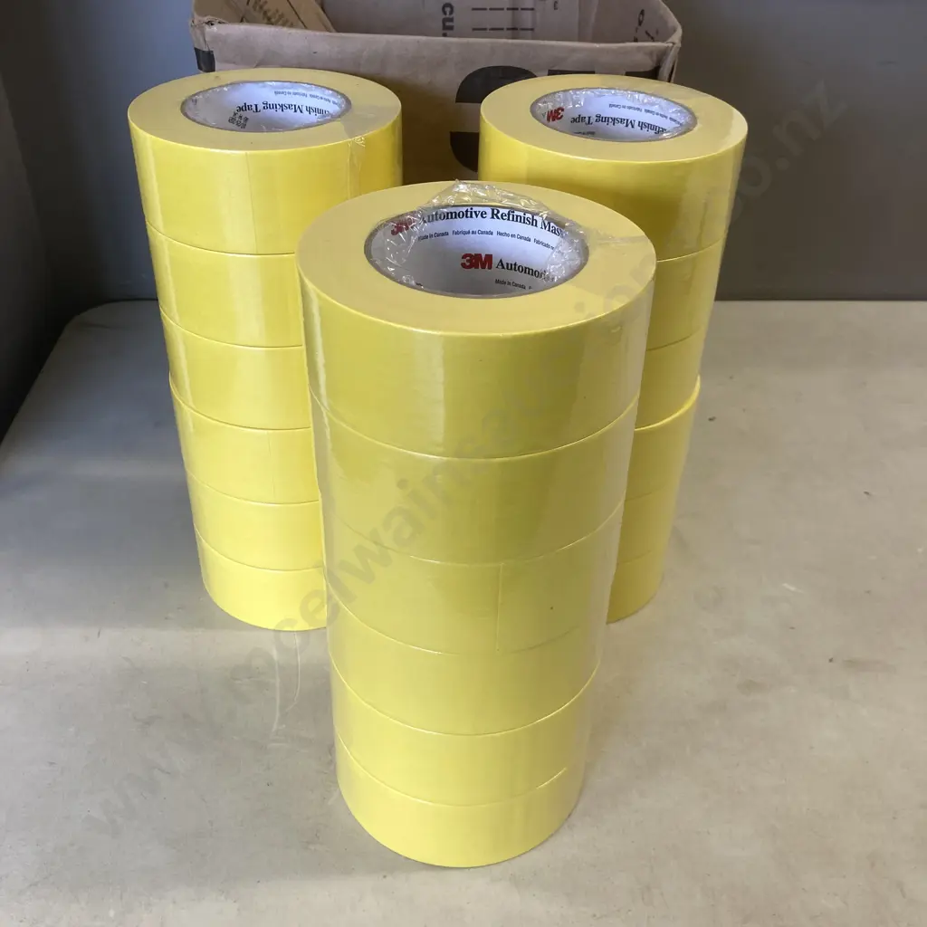 Box Lot 12 x Rolls of 3M Automotive Refinish Masking Tape Image 1++