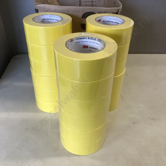 Box Lot 12 x Rolls of 3M Automotive Refinish Masking Tape
