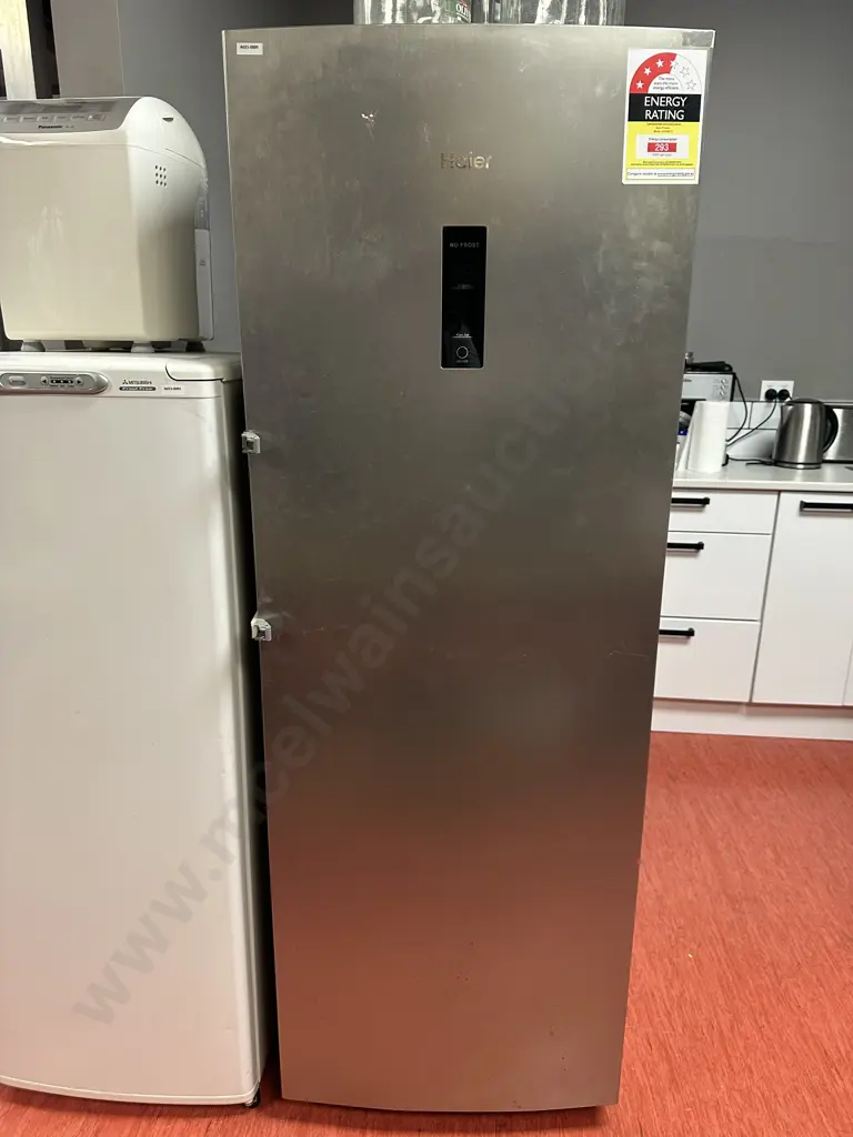 Haier 258 Litre Vertical Freezer Model HVF260SS2 (No Handles) Image 1++