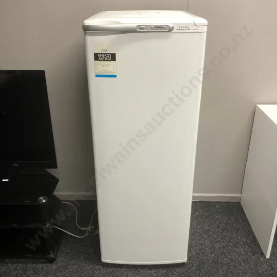 Mitsubishi 160 Litre Upright Freezer Model MF-U160S-W-A