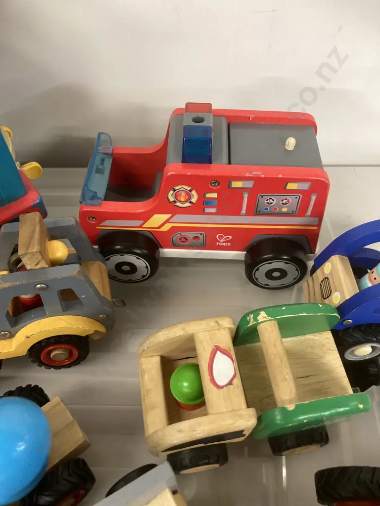 Assorted Toys In Clear Lidded Bin Image 1++