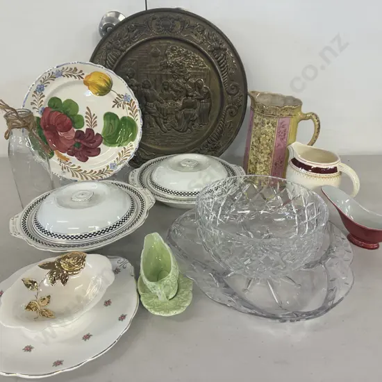 China & Glass Items (af to crystal bowl)