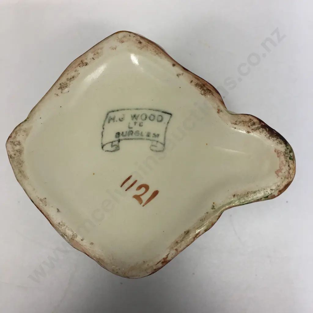 HJ Wood Burslem Fruit/Floral China Jug H21cm. Image 1++