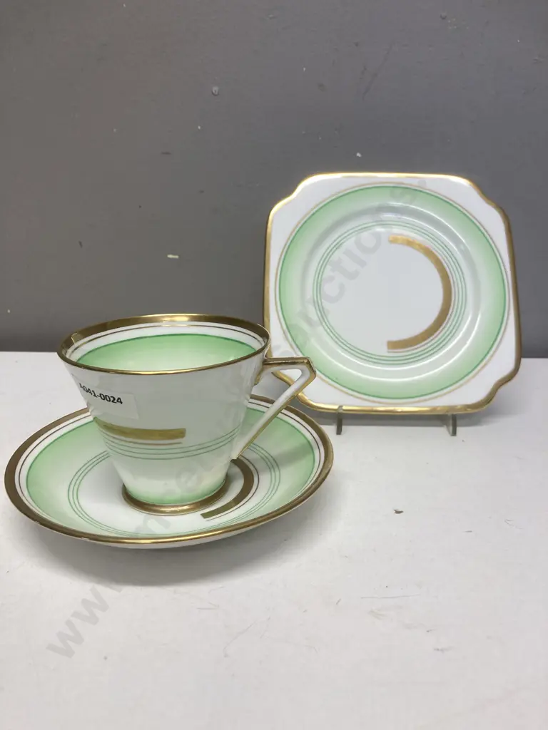 Bell China England Art Deco Tea Trio, 1911-1966 Image 1++
