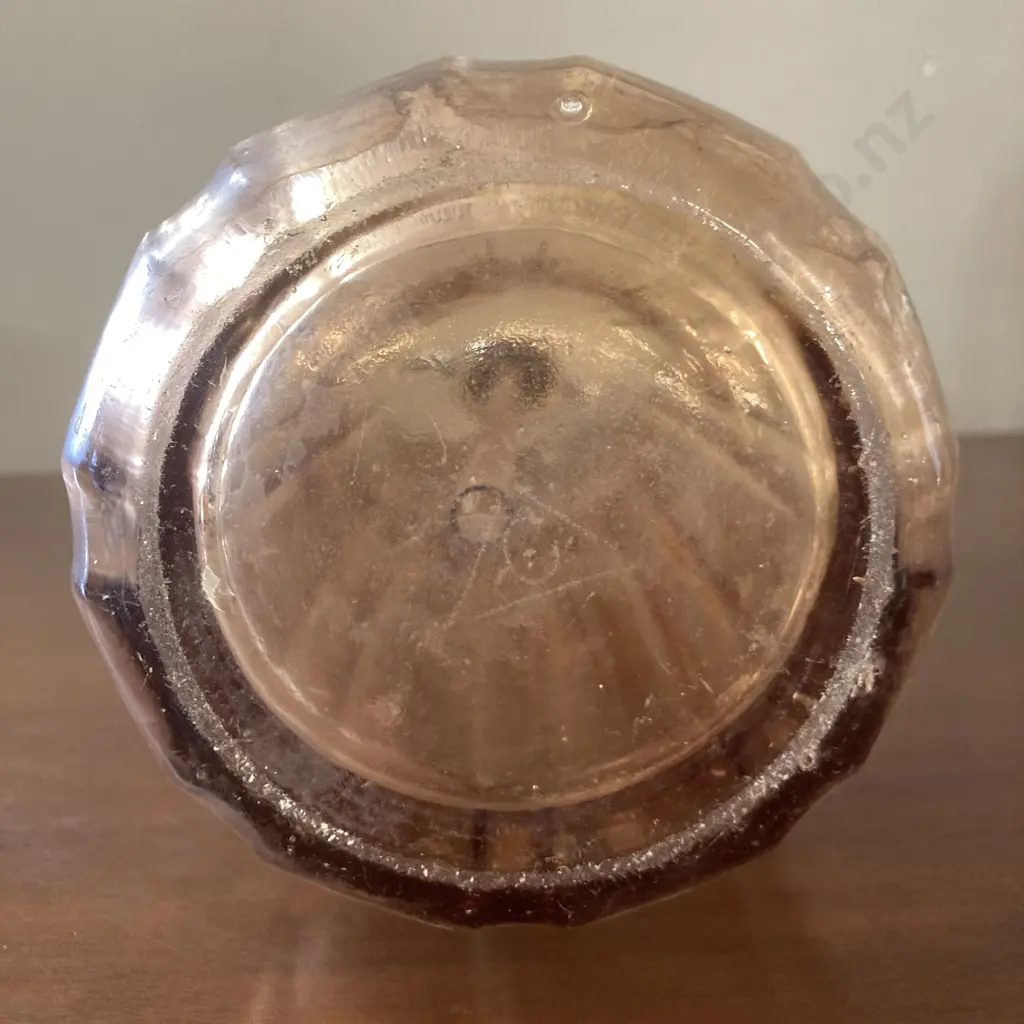 C.L. Innes & Co Ltd  Auckland Hamilton Pyramid Shaped Apricot Coloured Soda Syphon c1936? Image 1++