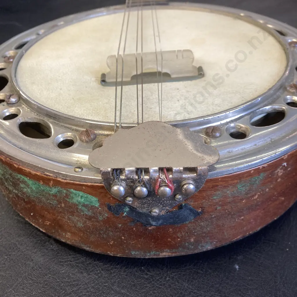 Antique 1920s Canto Banjo-Mandolin - France, 8 String, With Case (As Found Condition) Image 1++