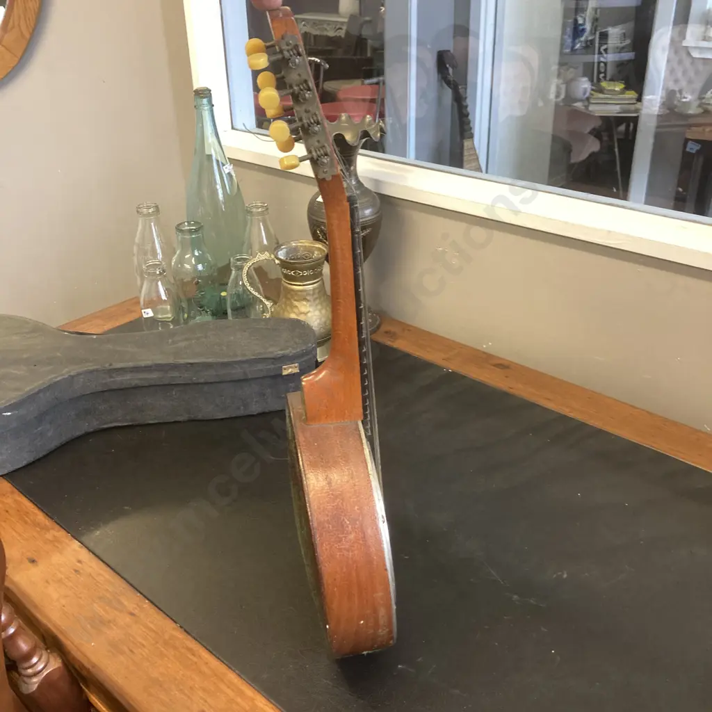 Antique 1920s Canto Banjo-Mandolin - France, 8 String, With Case (As Found Condition) Image 1++