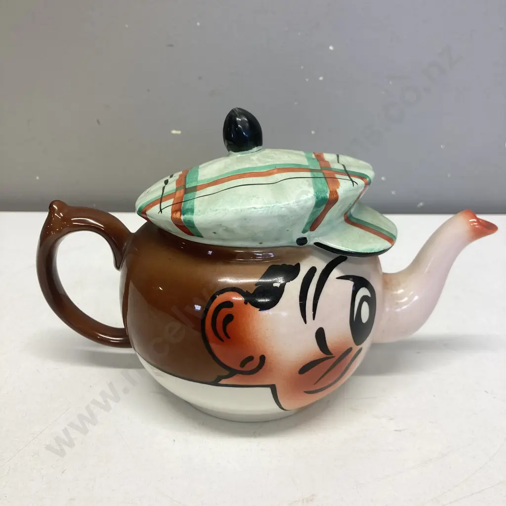 1950's Andy Capp Cartoon Teapot by Wade. 14 x 22cm Image 1++