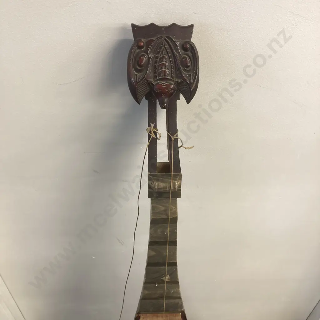 Vietnam 'Dan ty ba' Four String Lute (As Found Condition) Image 1++
