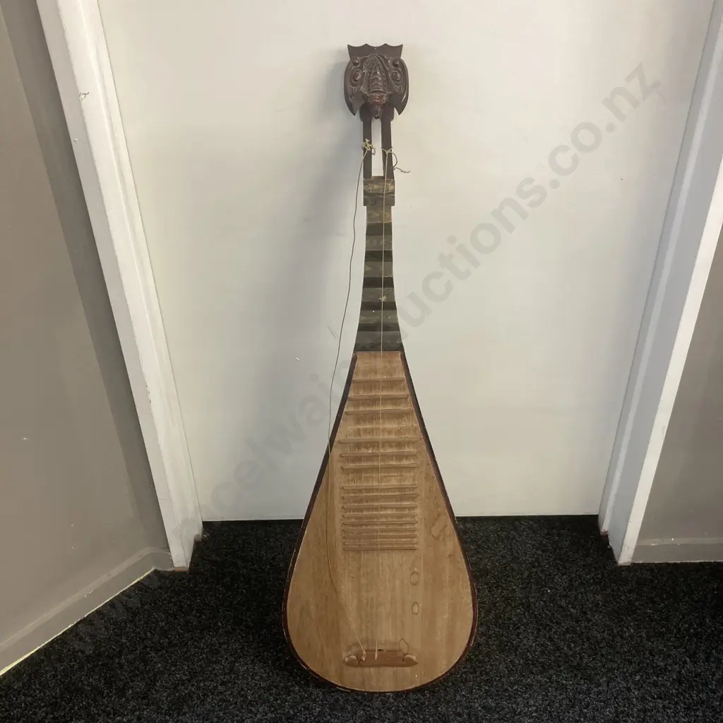 Vietnam 'Dan ty ba' Four String Lute (As Found Condition) Image 1++