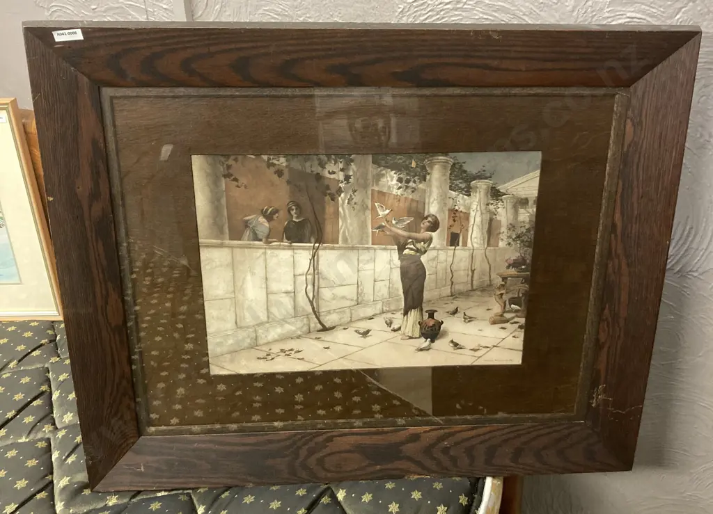 A Stunning Original Aquatint by Henry Ryland RA 1856-1924 Aquatint 'Daughters of the South' Alma-Tadema School Image 1++