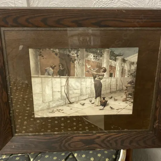 A Stunning Original Aquatint by Henry Ryland RA 1856-1924 Aquatint 'Daughters of the South' Alma-Tadema School