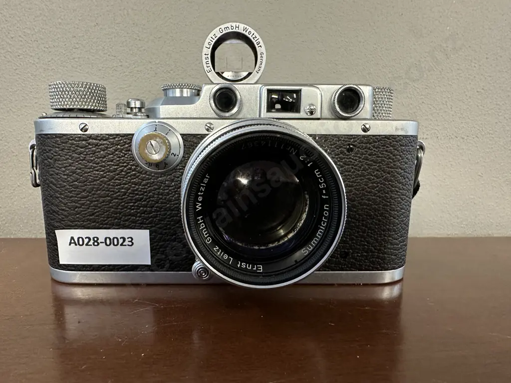 Rare Leica DRP Ernst Leitz Wetzlar Camera, 5cm Viewfinder, Summicron 5cm Lens & AUFSU Waist Level Reflecting Viewfinder Image 1++