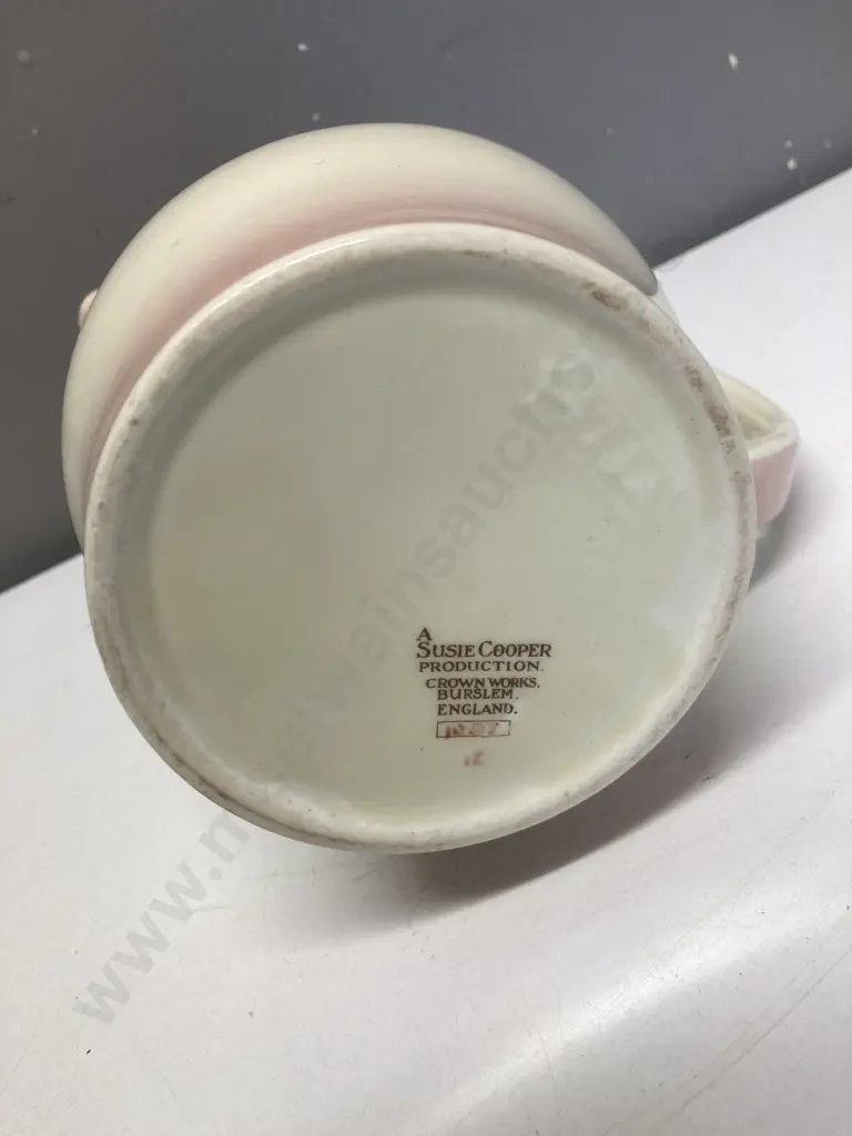 Vintage Susie Cooper Dresden Spray Pink Water Jug. H22cm Image 1++