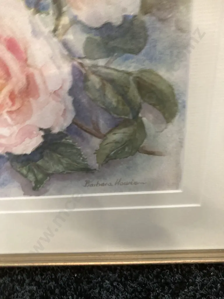 Barbara Howie Watercolour ,Signed. 47 x 38cm Glazed Framed Image 1++