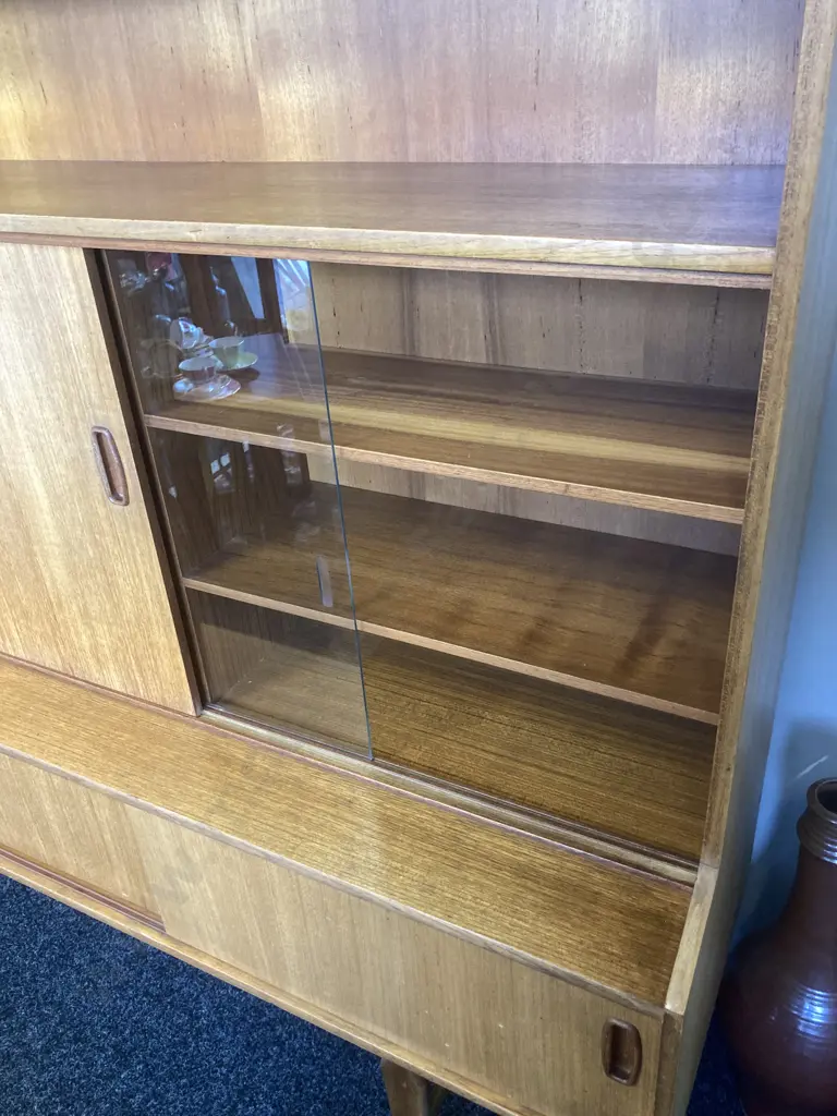 Mid-Century Modern Teak Wall Unit by Mahjongg for Ouwenbroek's Meubelfabriek,1960s. H143 W185 D42cm Image 1++