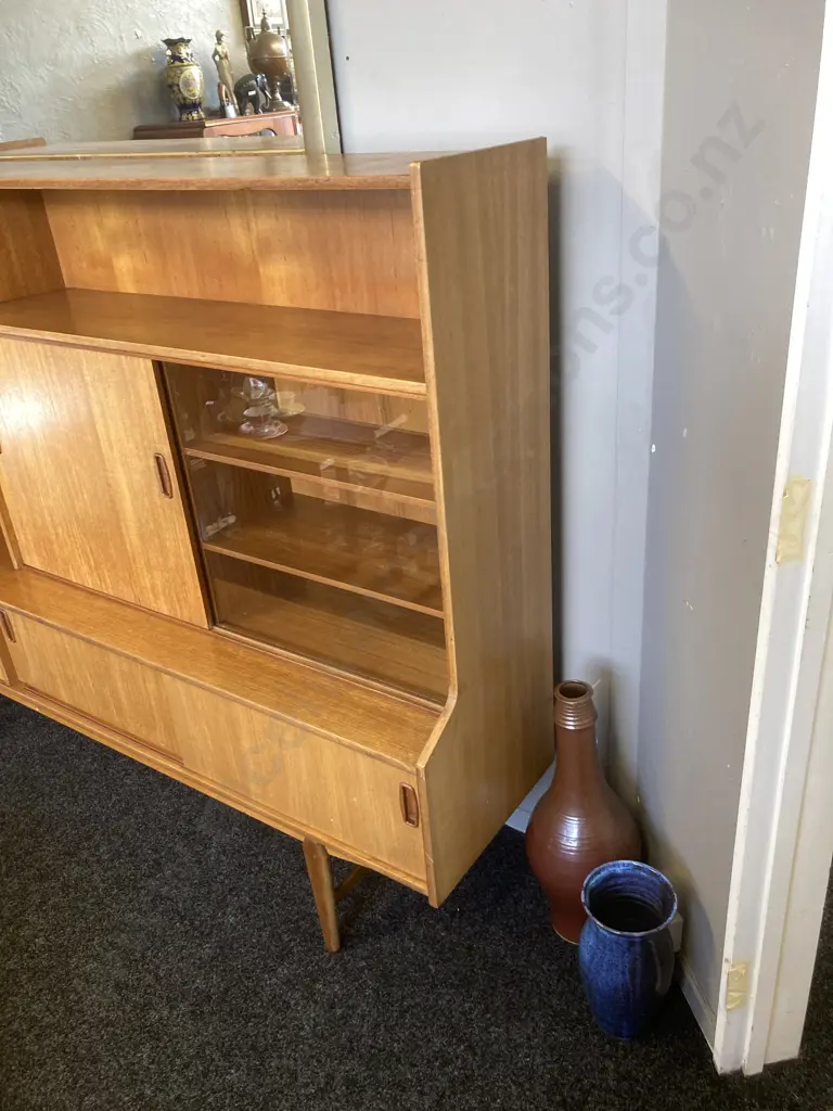 Mid-Century Modern Teak Wall Unit by Mahjongg for Ouwenbroek's Meubelfabriek,1960s. H143 W185 D42cm Image 1++