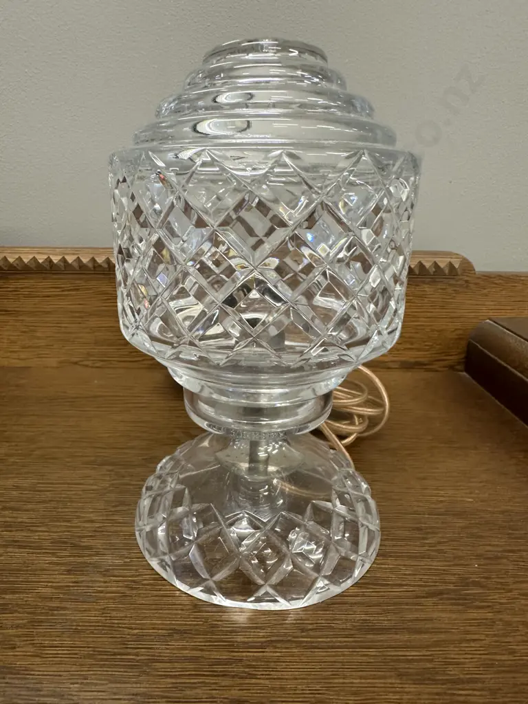 Art Deco Crystal Lamp H21cm. Image 1++