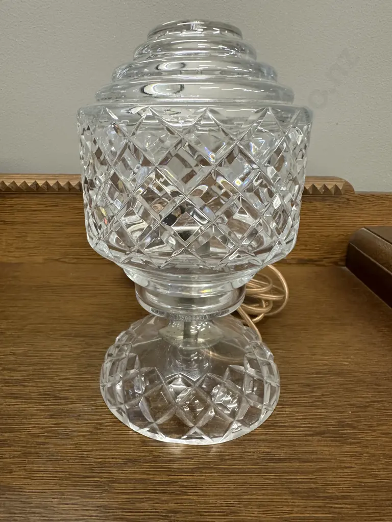 Art Deco Crystal Lamp H21cm. Image 1++