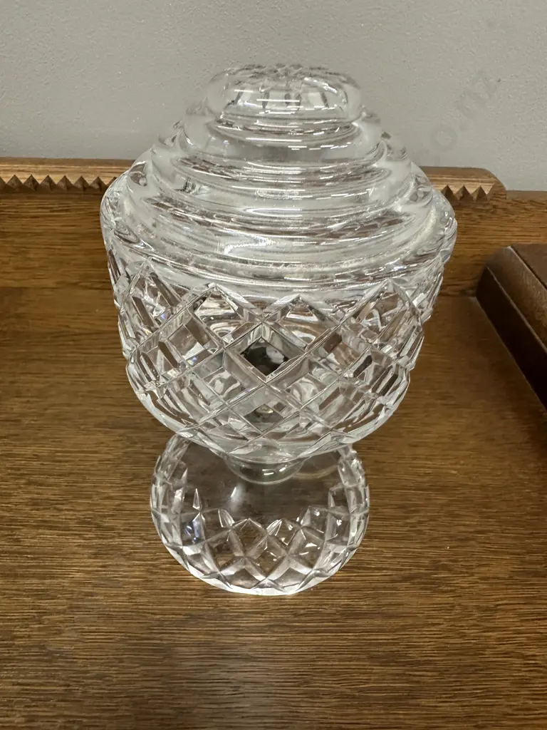 Art Deco Crystal Lamp H21cm. Image 1++