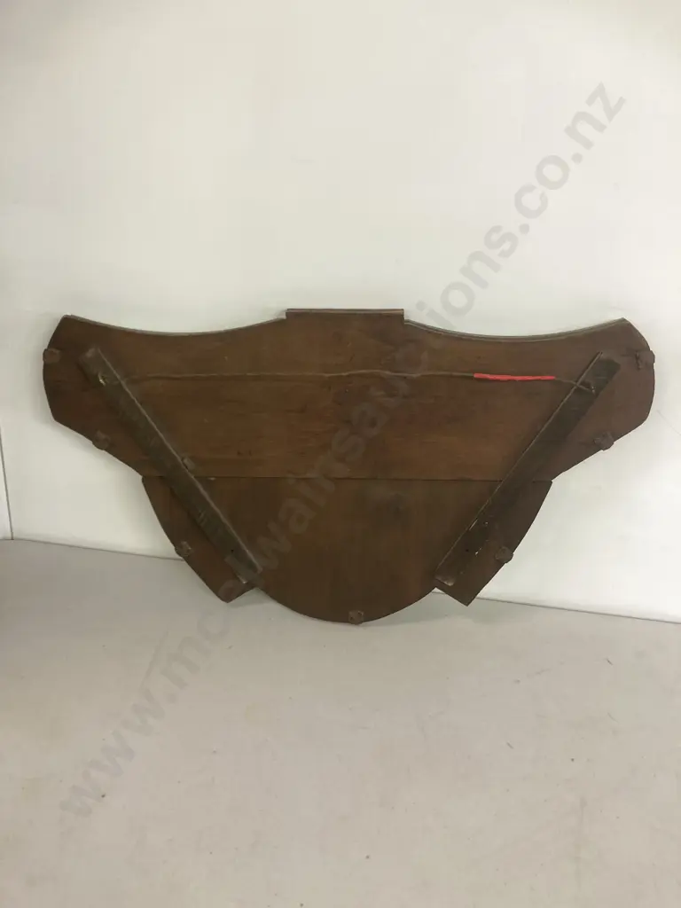 Vintage Art Deco Overmantle Wall Mirror, 5 Panel, Pie Crust Scalloped Edge. 30 x 54cm Image 1++