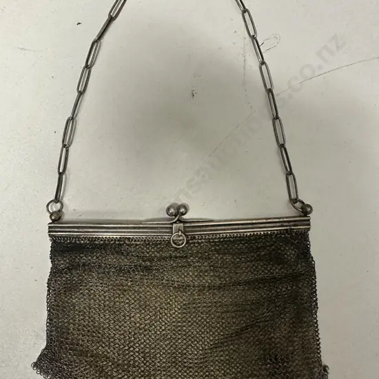 Vintage Mesh Purse 800 Continental Silver ?