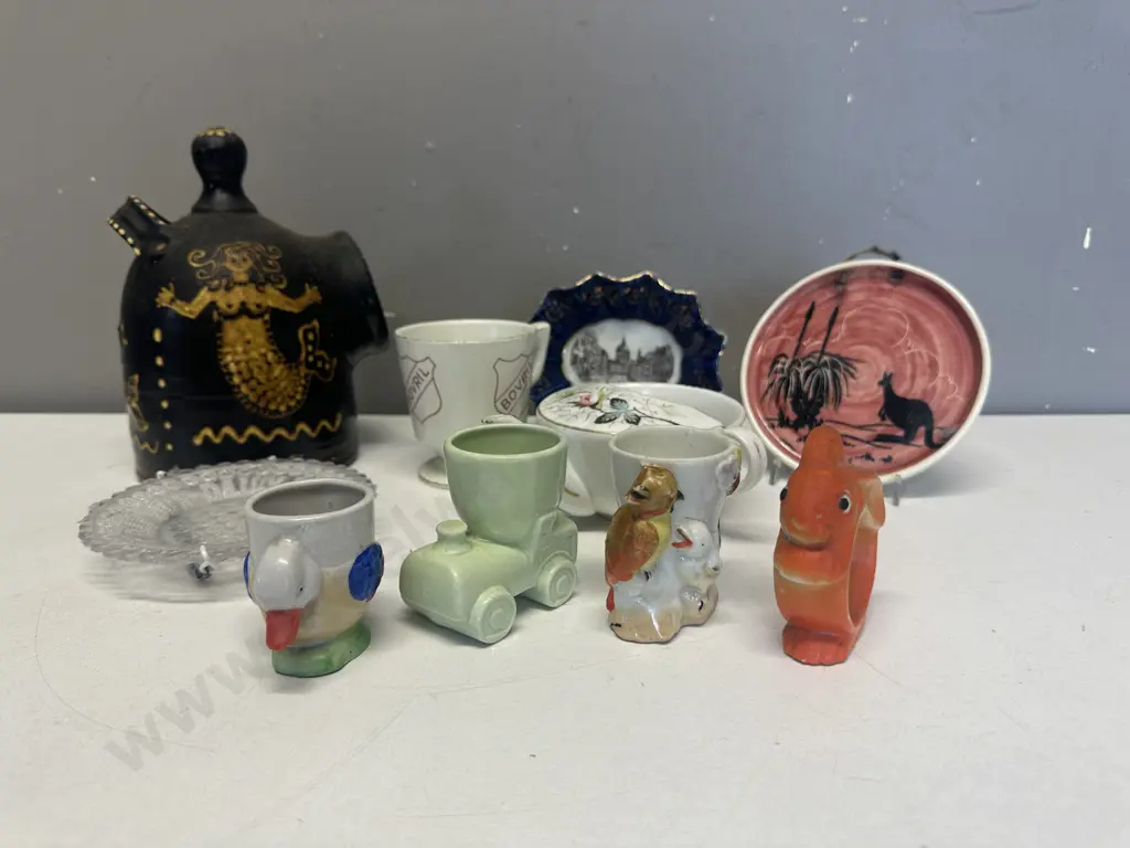 Selection of Kitsch Items, Salt Pig, Invalids Feeder Etc Image 1++