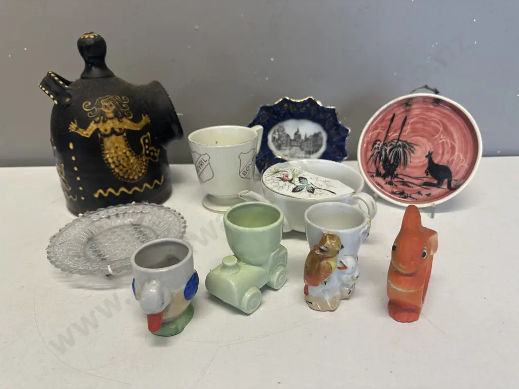Selection of Kitsch Items, Salt Pig, Invalids Feeder Etc Image 1++