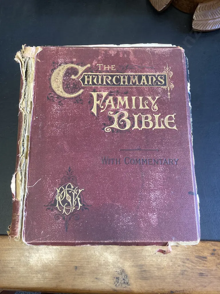 The Churchman's Family Bible with Commentary - Published by Society for Promoting Christian Knowledge London Image 1++