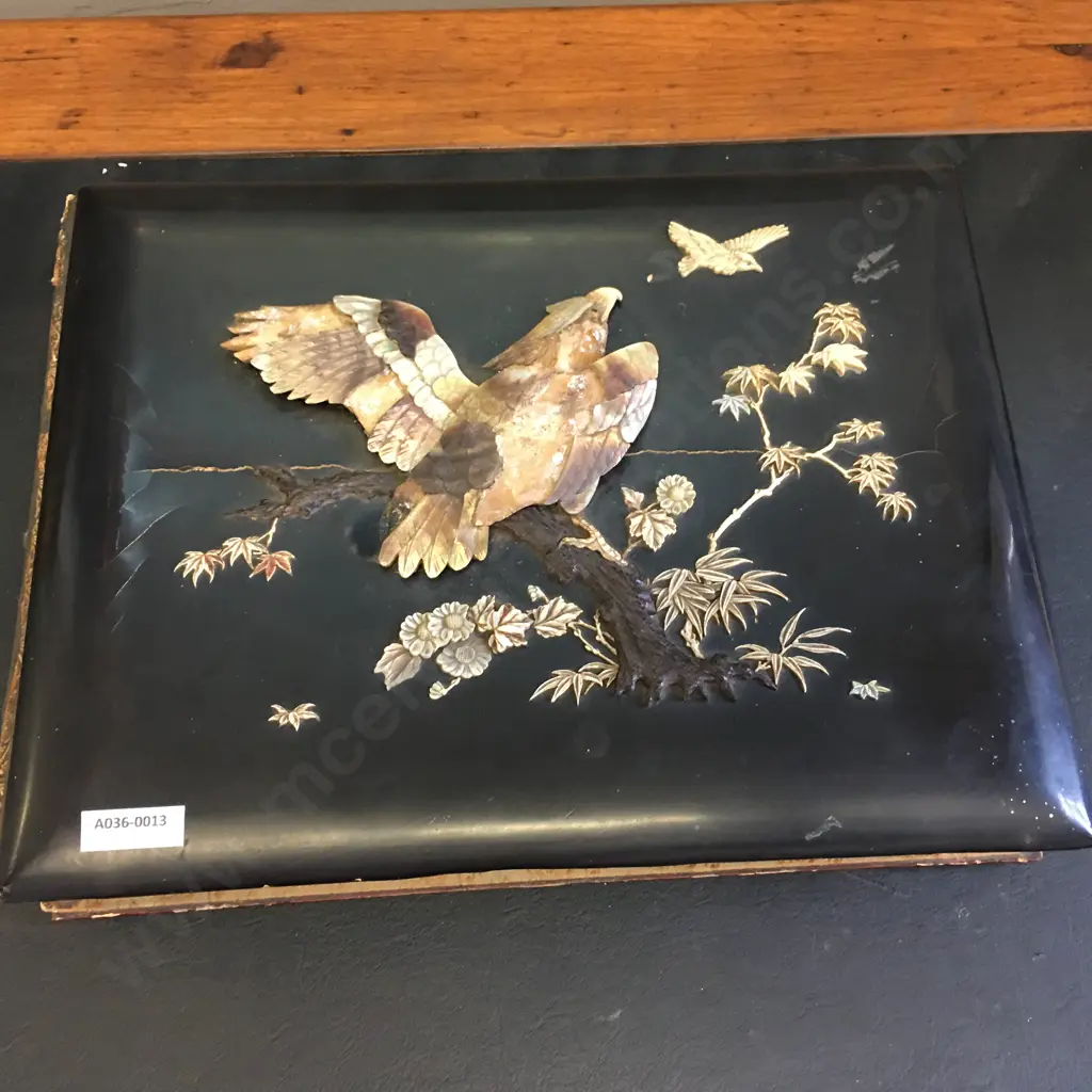 Vintage Japanese Lacquered Album With Shibayama Decorated Cover. 17 x 36cm (As Found Condition) Image 1++