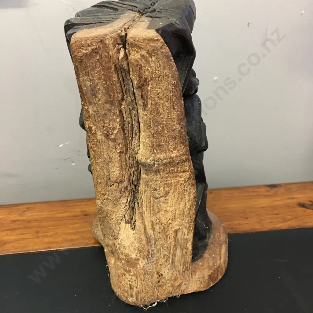 Vintage African Makonde Tribe Carved Ebony Family Tree Of Life Statue. H22cm Image 1++