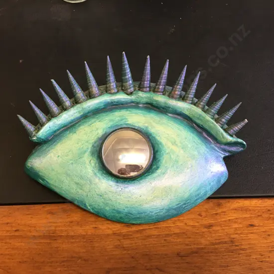 Ceramic Turquoise Eye Wall Hanging (20 x 25cm)