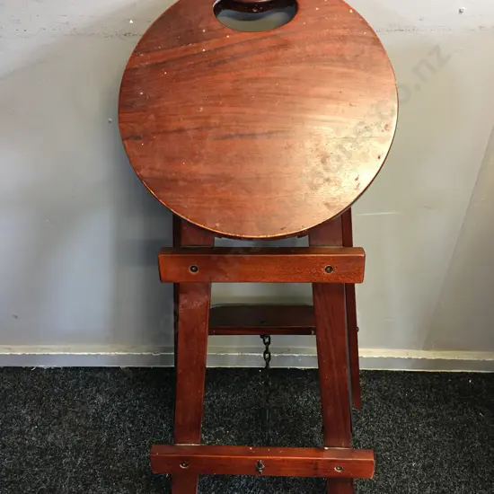 Fold Up Wooden Small Library Step Stool