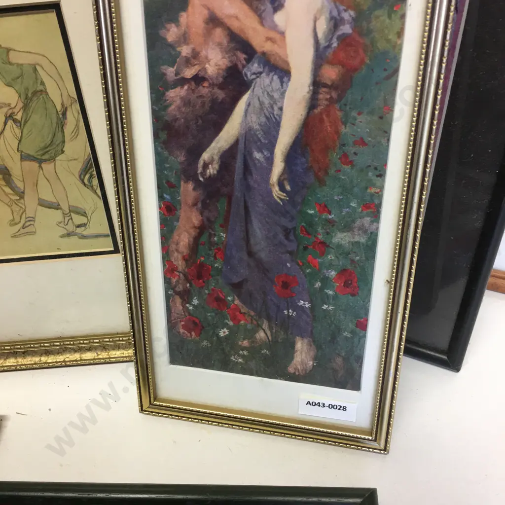 Lot of 8 Vintage Art Deco Prints Image 1++