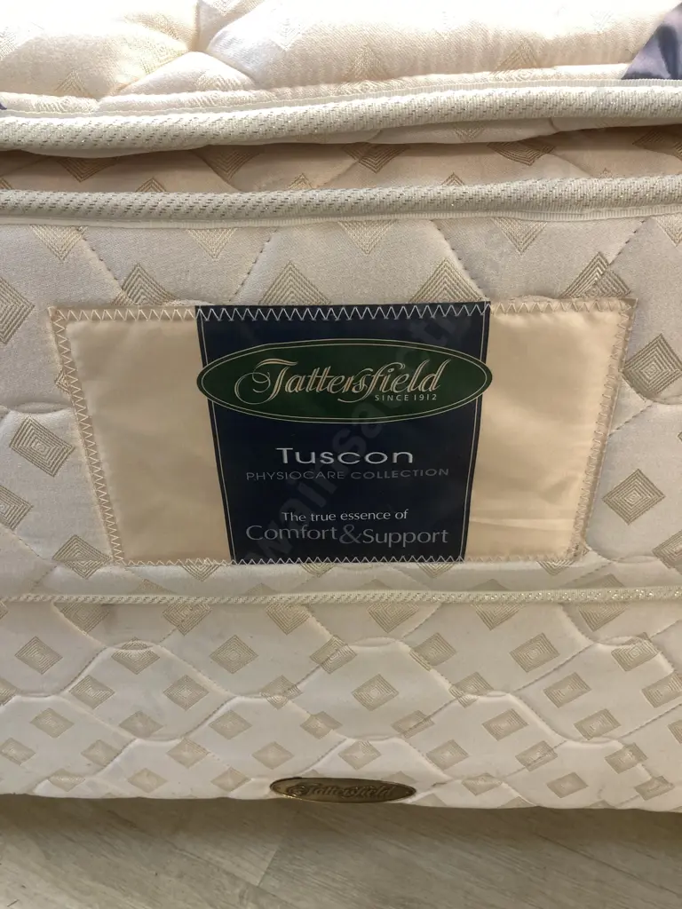Tattersfield Tuscon Physiocare Collection Long Single Size Mattress & Base With Mahogany Headboard Image 1++