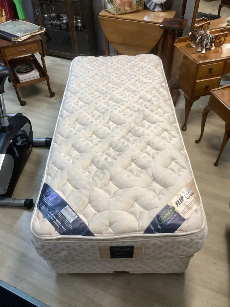 Tattersfield Tuscon Physiocare Collection Long Single Size Mattress & Base With Mahogany Headboard Image 1++