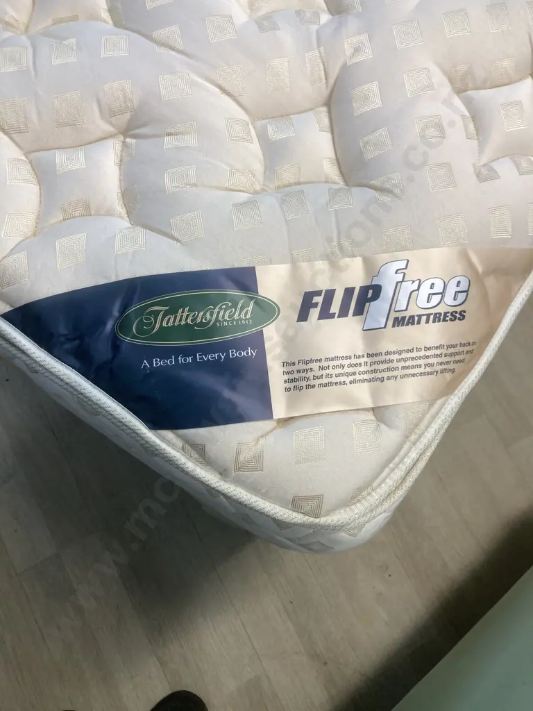 Tattersfield Tuscon Physiocare Collection Long Single Size Mattress & Base With Mahogany Headboard Image 1++
