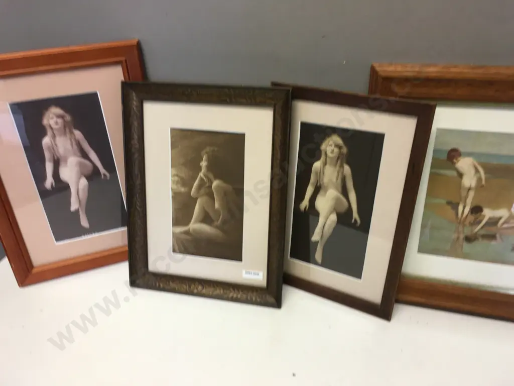 Vintage Nude prints x 4 Image 1++