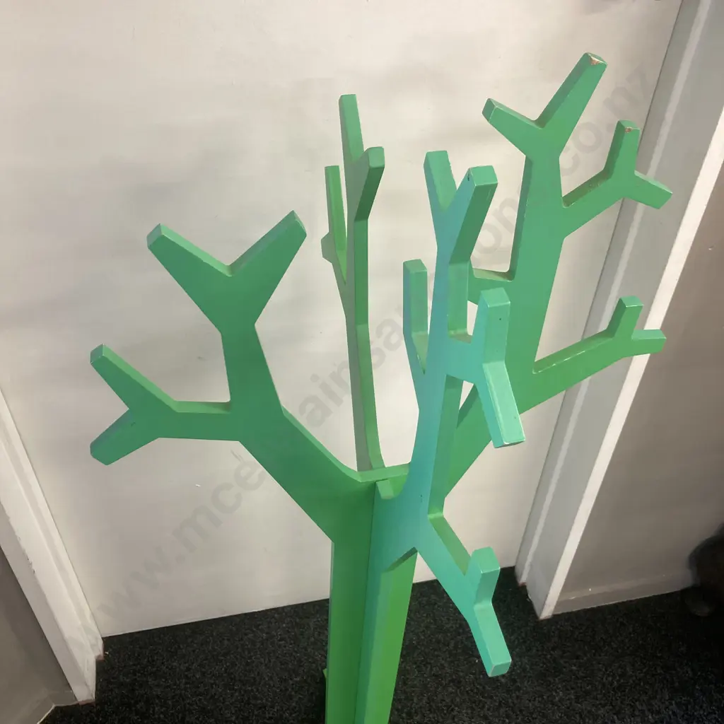 Mocka Kids Tree Hanger Coat Stand, Green. H120cm Image 1++