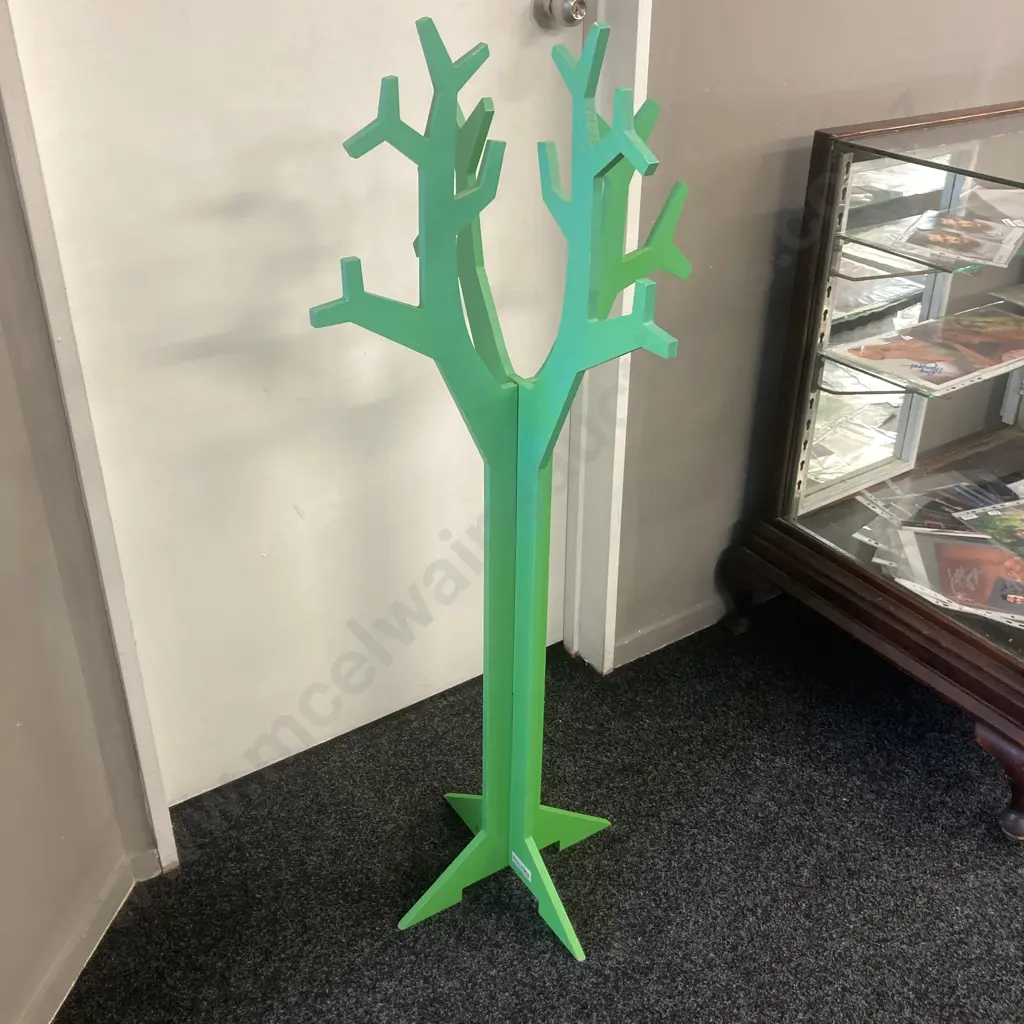 Mocka Kids Tree Hanger Coat Stand, Green. H120cm Image 1++