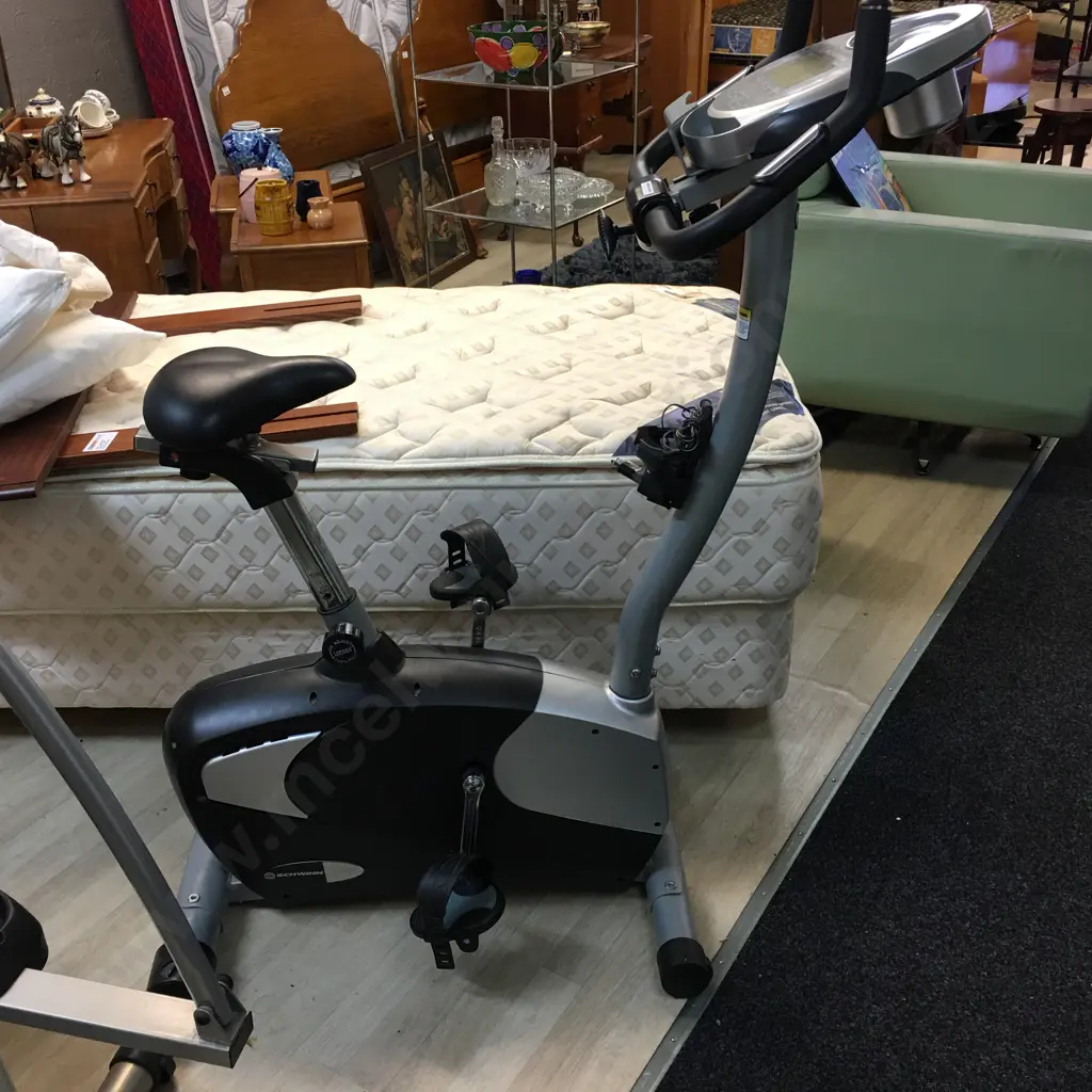 Schwinn 122 Upright Exercise Bike Image 1++