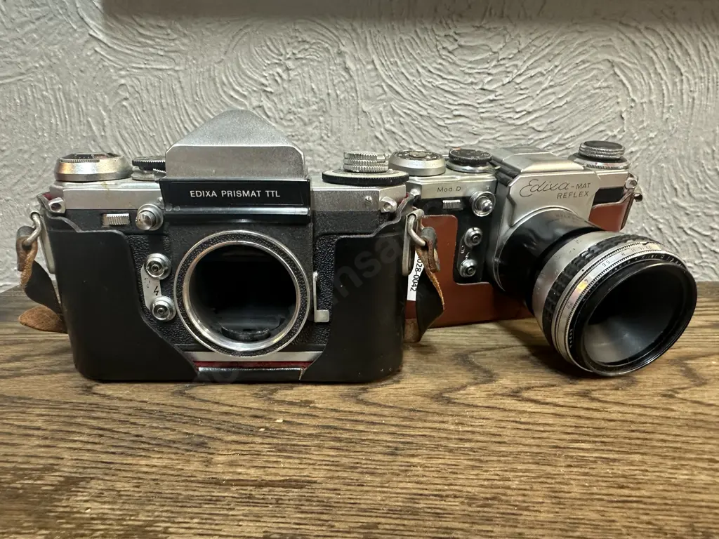 Edixa Prismat TTL 35mm SLR Film Camera &  Edixa - Mat Reflex With Kilfitt-Makro-Kilar D 1:2.8/4cm Lens Image 1++
