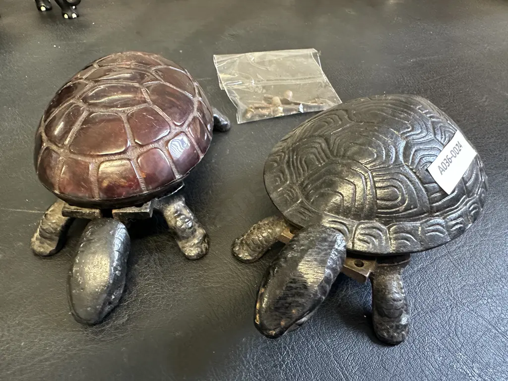 Rare Tortoise Mechanical Desk Bells - 1 With Genuine Shell (As Found Condtion) Image 1++