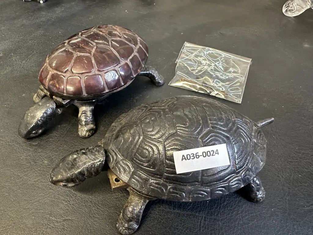 Rare Tortoise Mechanical Desk Bells - 1 With Genuine Shell (As Found Condtion) Image 1++