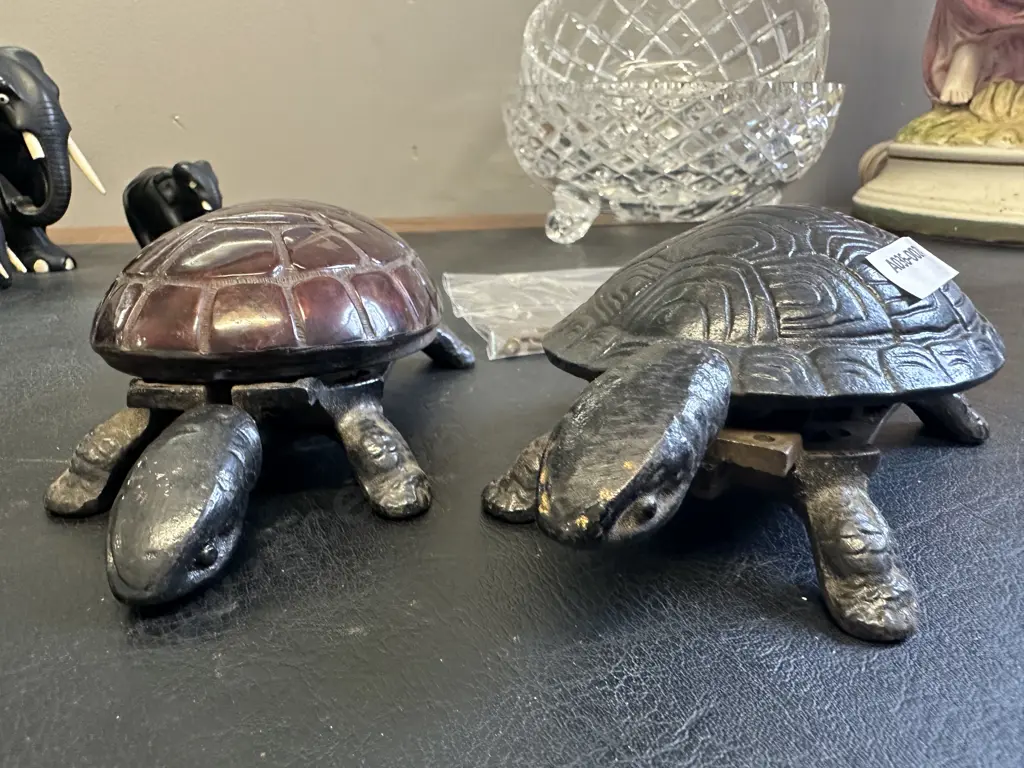 Rare Tortoise Mechanical Desk Bells - 1 With Genuine Shell (As Found Condtion) Image 1++