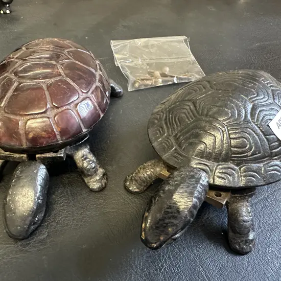 Rare Tortoise Mechanical Desk Bells - 1 With Genuine Shell (As Found Condtion)