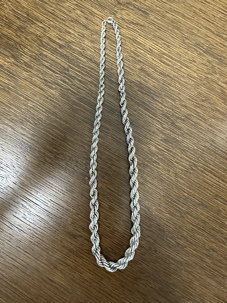 Stamped 925 Twisted Chain Necklace Image 1++