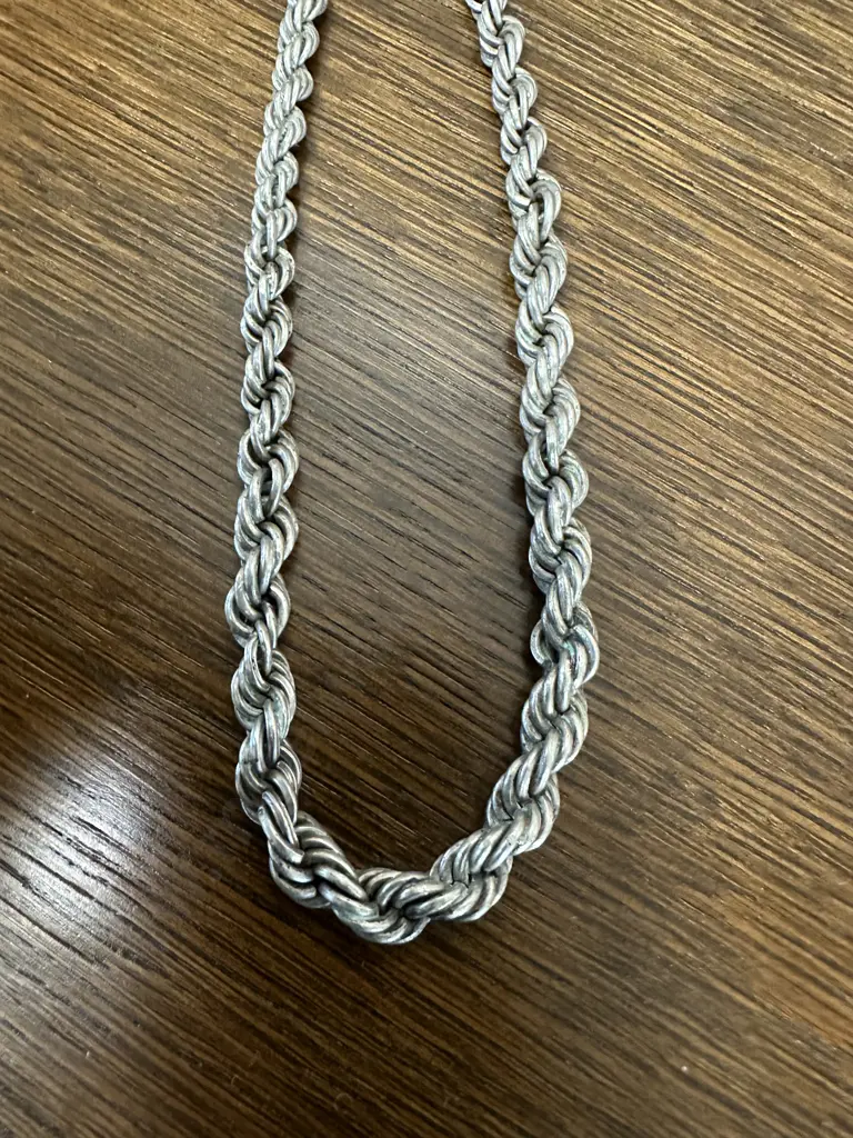 Stamped 925 Twisted Chain Necklace Image 1++