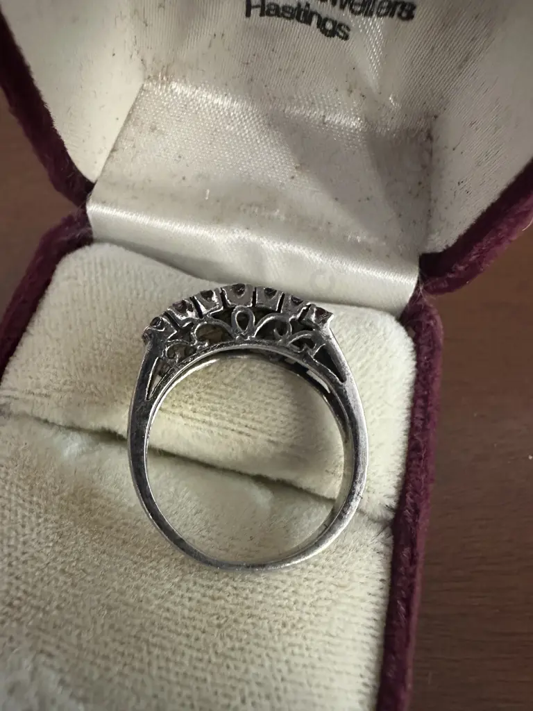 Ladies Ruby & Silver Ring Image 1++