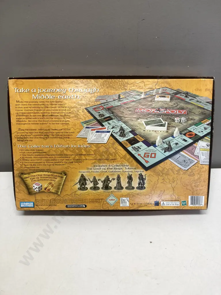 Hasbro Monopoly – The Lord Of The Rings Trilogy Edition / Board Game (2003) Image 1++